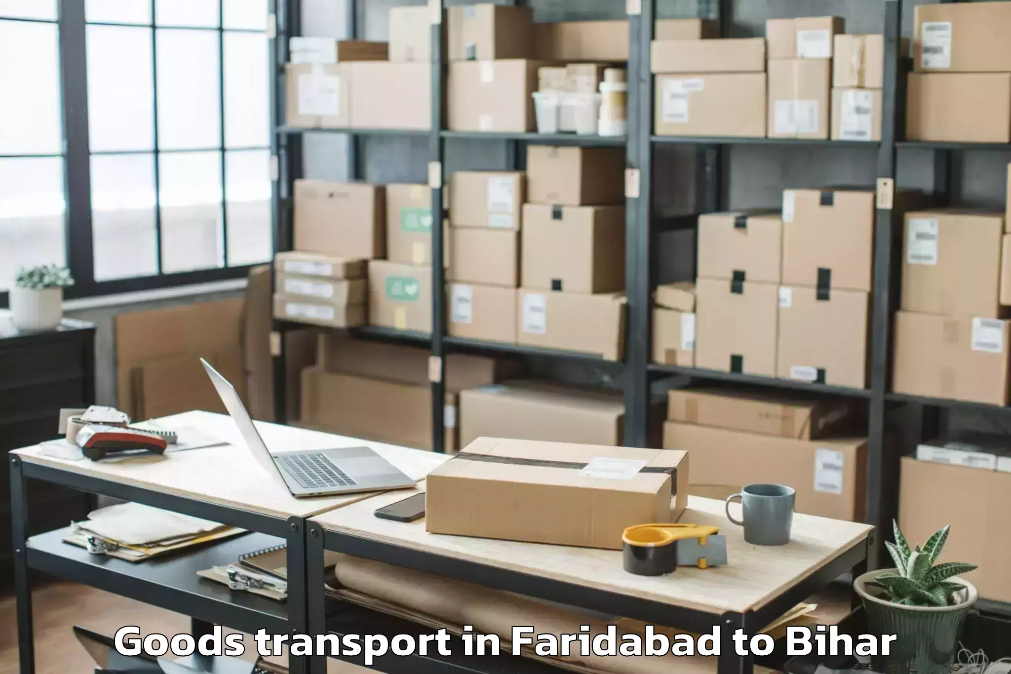 Trusted Faridabad to Bishunpur Urf Maharajganj Goods Transport